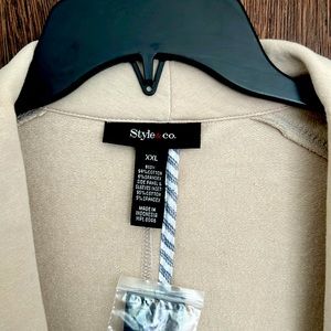 Style & Co 2X Light Tan Womens Blazer brand new from Macys